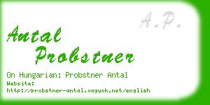 antal probstner business card